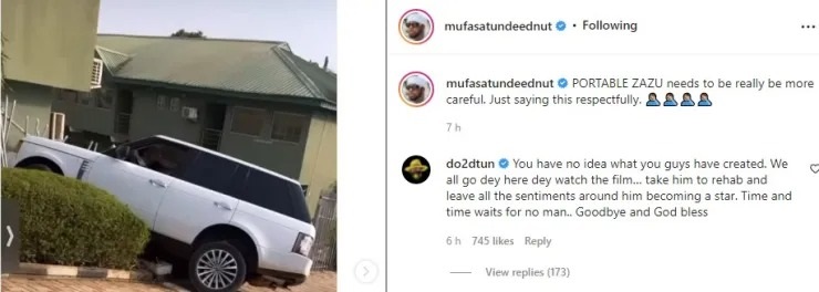 “Take him to rehab and leave all the sentiments around him becoming a star” – OAP Dotun expresses concern over Portable mental state 4 W