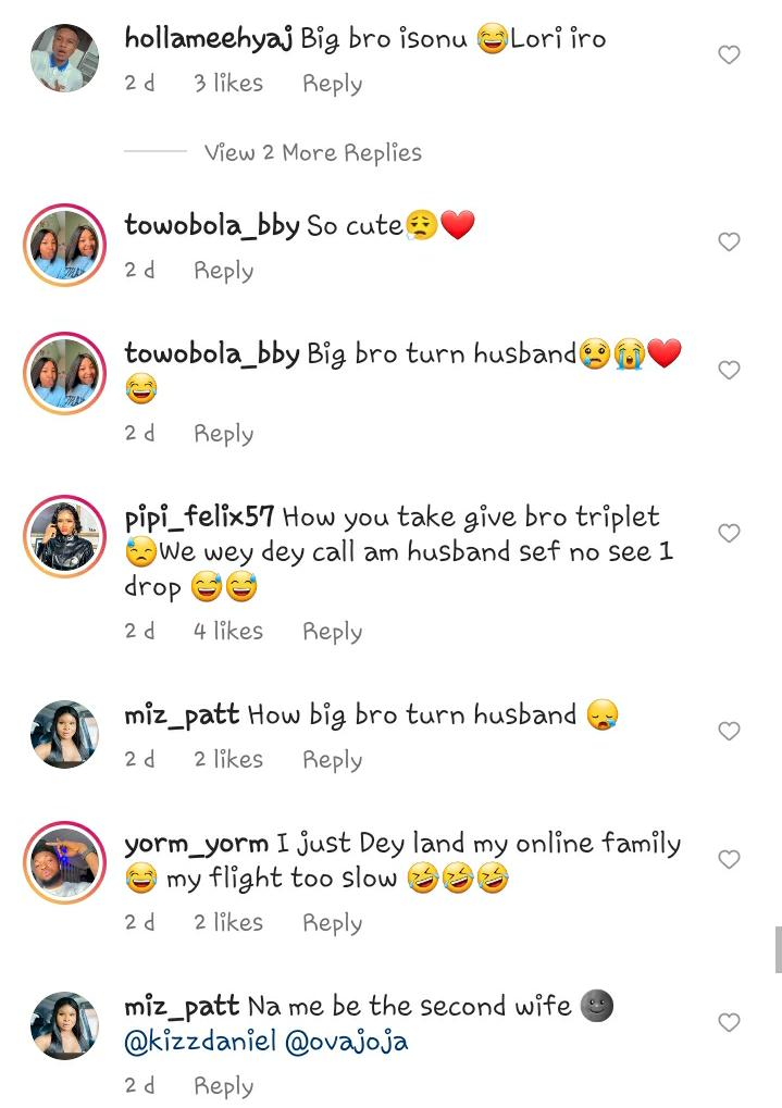 “How you take give your bro triplets?” — Nigerians react to old post of Kizz Daniel’s babymama referring to him as her ‘big bro’ (video) 6 WhatsApp Image 2022 03 29 at 10.47.12 AM 1