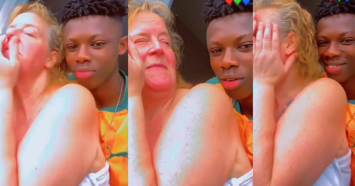Love is ageless: Young man flaunts unconditional love between himself and his much older white partner (Video)