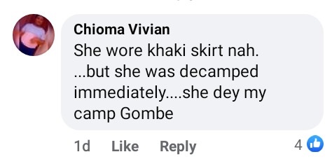 Corps member wearing skirt reportedly decamped after she refused to change to khaki trouser (video) 6 cm3