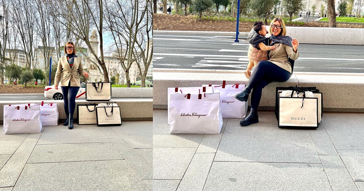 “Get you a man that spoils you” – Rosy Meurer writes as she displays shopping bags while on vacation in Spain with her family