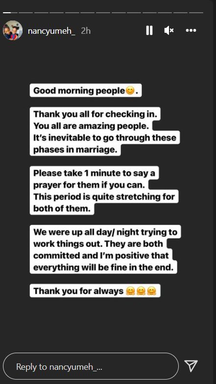 “Please pray for them” – Korra Obidi sister confirms the dancer and her husband are having a marriage crisis. 4 frrr