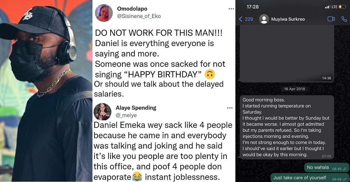Boss responds with receipts after his former employees called him out for allegedly being horrible and wicked