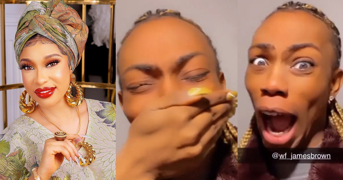 “I can’t believe this” – James Brown goes emotional as he reveals message he received from Tonto Dikeh (video)