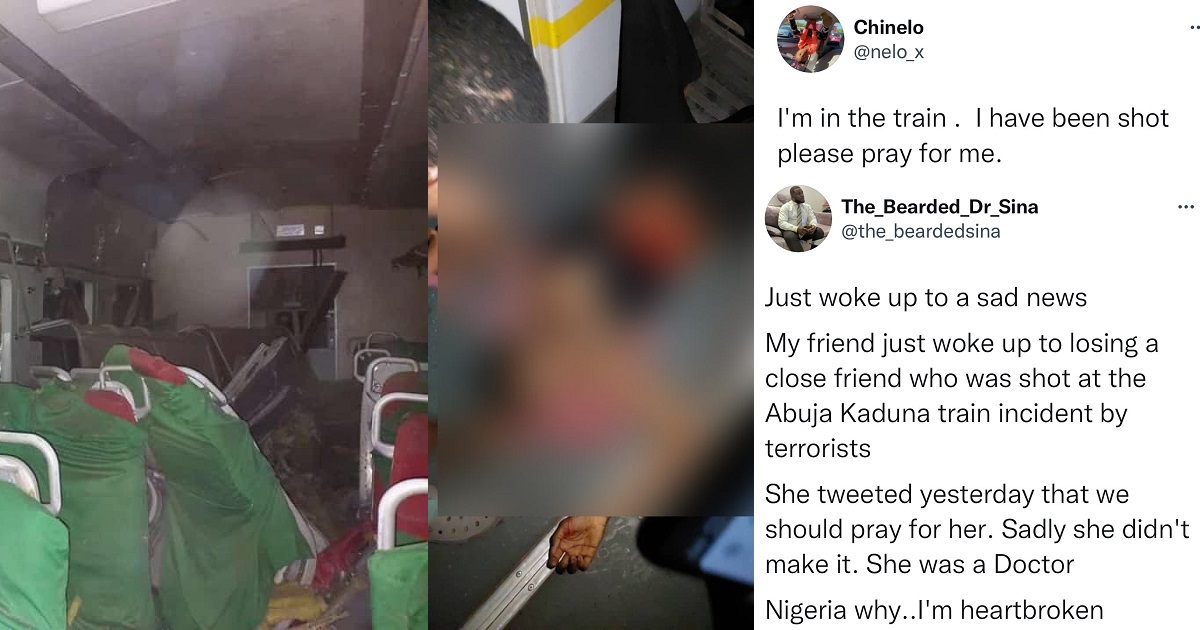 Nigerian Female Doctor who tweeted that she’d been shot in the Abuja-Kaduna train attack has reportedly died.