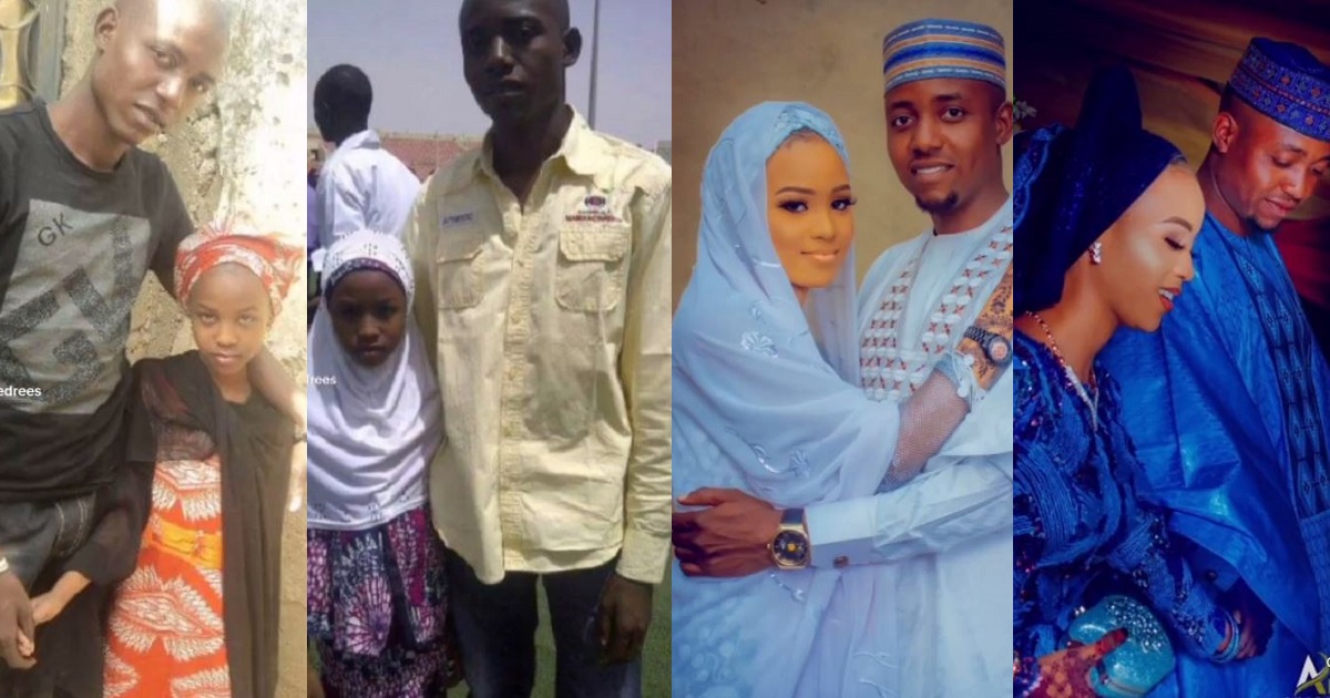 How it started vs How it’s going: Nigerian man shows off his beautiful wife, whom he met when she was a minor (video)