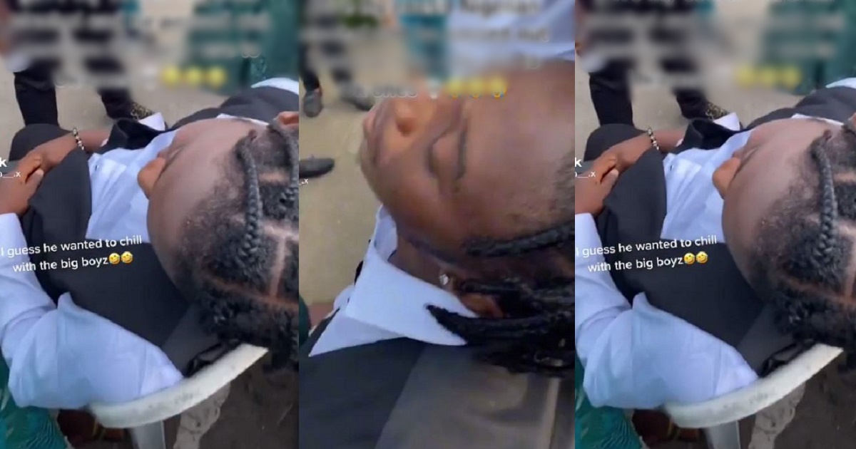 UKbased Nigerian man passes out after taking "Nigerian alcohol" (video)