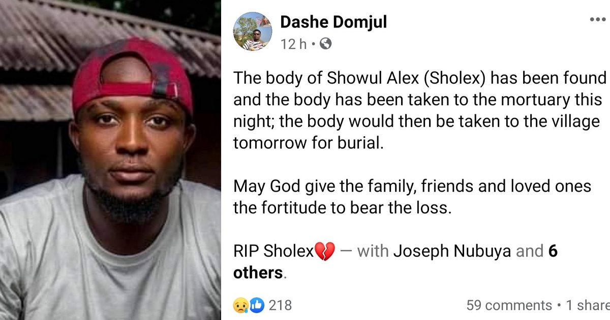 UNIJOS former Student’s Welfare Secretary reportedly drowns while swimming with friends