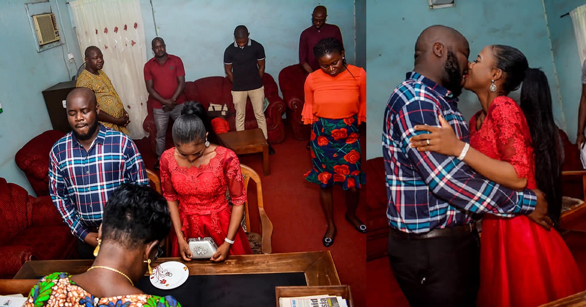 “Wedding is not expensive, na you wan impress village people” – Lady says as she shares photos from her simple wedding 4 simple wedding ft