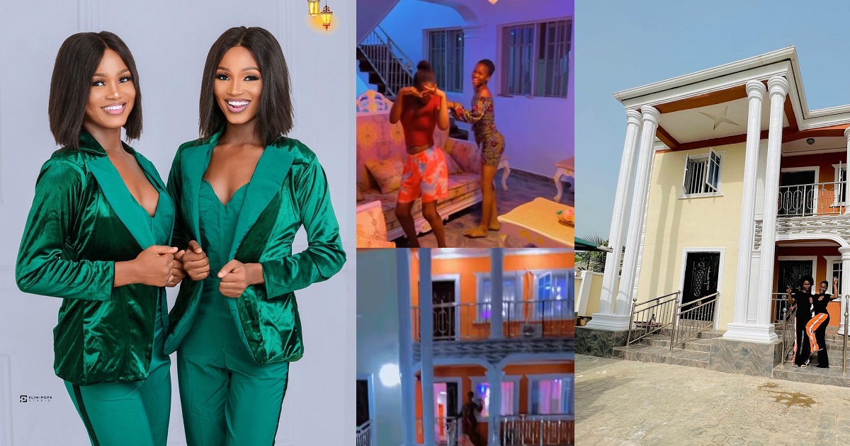 Skit makers, Twinz Love, shows off their newly built mansion (photos/video)