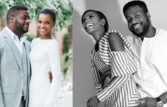 Agbani Darego celebrate