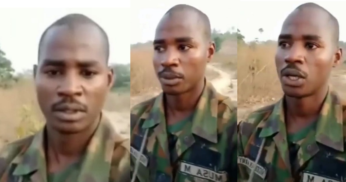 “Misleading and calculated attempt to cover up his act of cowardice” – Nigerian Army reacts to viral video of soldier ‘abandoned’ by colleagues during in the forest