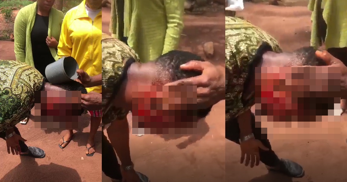 Secondary School Student breaks his Teacher’s head in Anambra State (VIDEO)