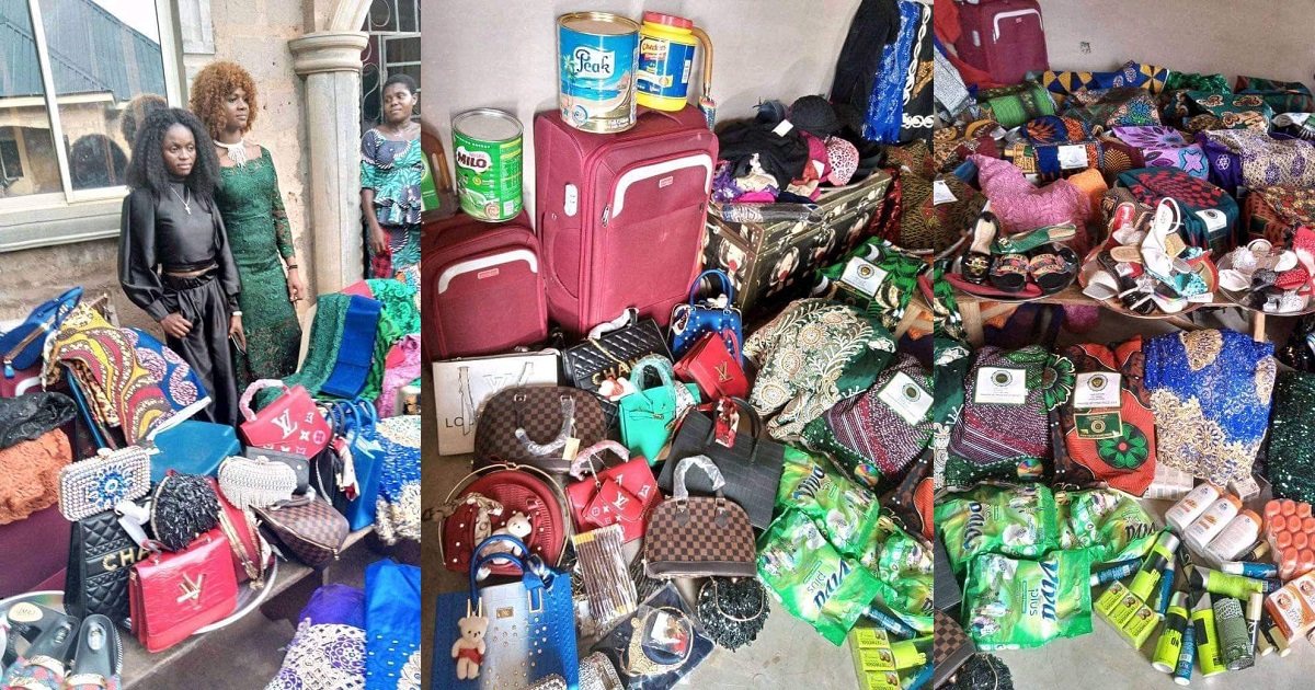 Bride shows off myriad of gifts her husband presented to her at their traditional wedding (Photos)