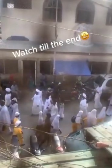 Moment Cele church members started singing a Muslim song after spotting Muslims during a parade march (Video) 3 Cele m1