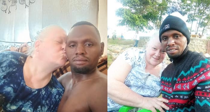 “I can hardly keep up with her” – 35-year-old Kenyan man praises sxxual prowess of 70-year-old American wife