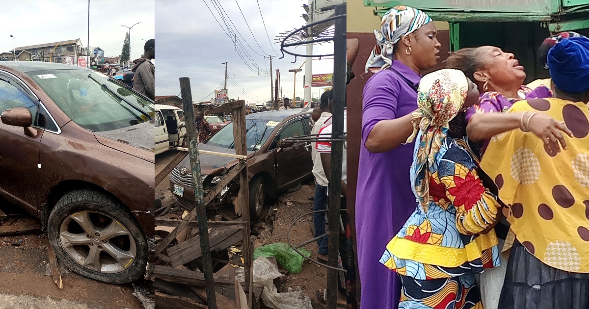 Suspected Yahoo boy kills young girl after hitting her with his car; leaves young girl’s mother wailing (Photos)