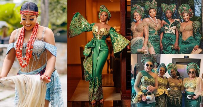 Rita Dominic's wedding Aso-ebi