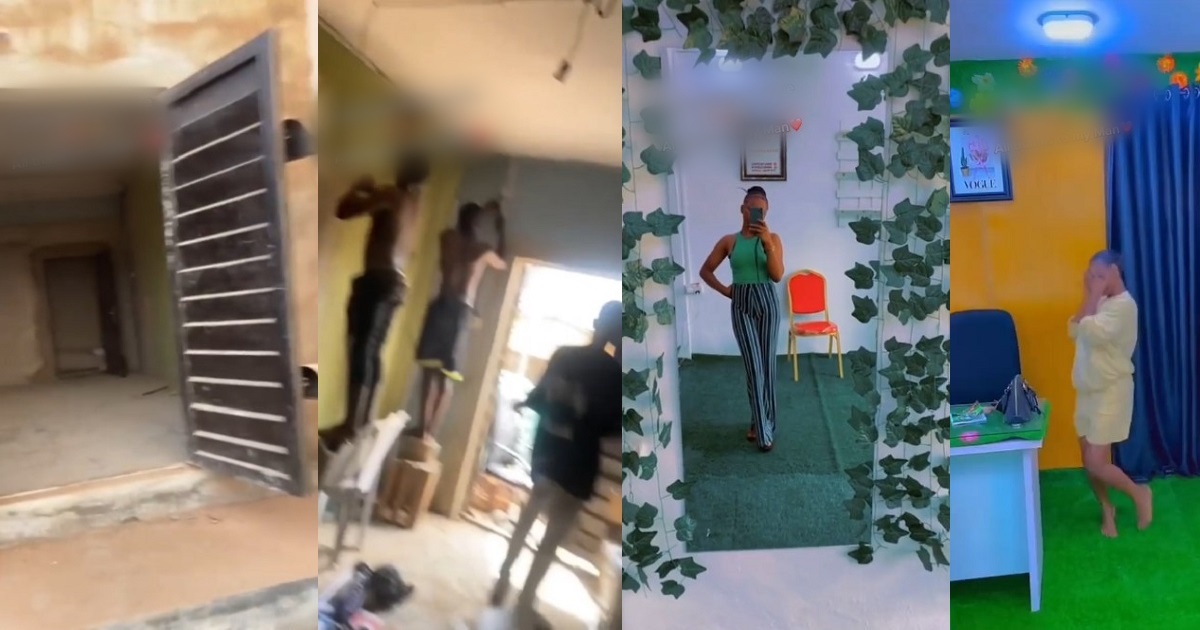 “Congratulations to me” – Lady shows off her newly furbished business center all courtesy of her “man” (Video)