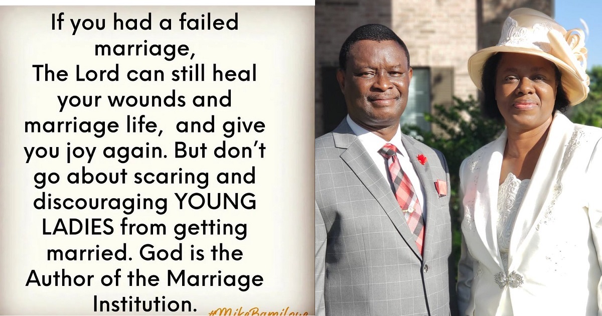 “If you have a failed marriage, the Lord can still heal your wounds and marriage life..” – Pastor Mike Bamiloye shares