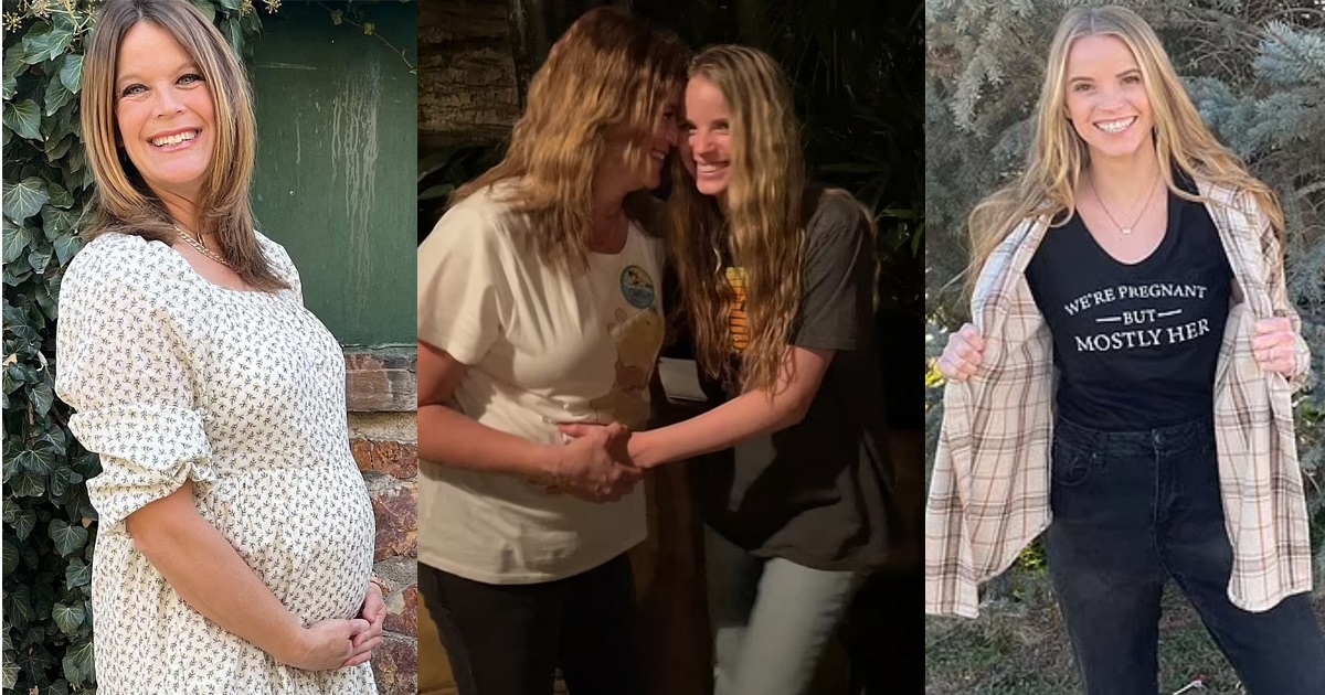 Mum-of-eight pregnant with her grandchild after becoming a surrogate for her daughter, 24, who can’t conceive