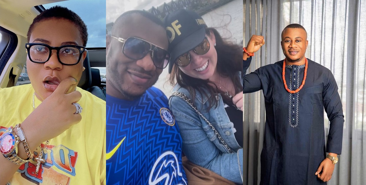“The story go soon clear” – Reactions as Nkechi Blessing’s ex-lover, Opeyemi shares loved-up video with mystery white lady (WATCH)