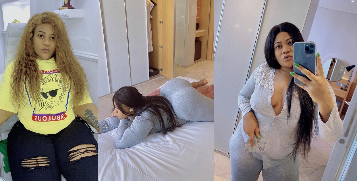Actress, Nkechi Blessing Sunday shares racy photos with her followers amidst marriage crisis