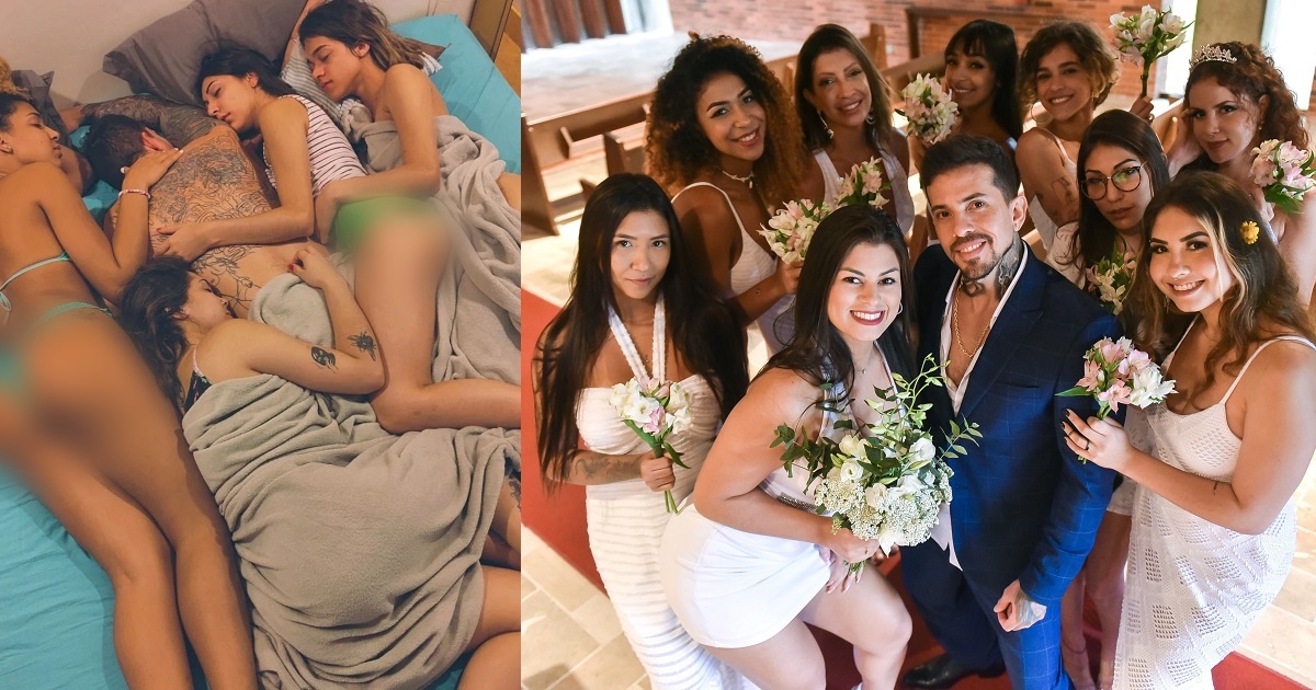 “There has been jealousy among them” – Man with nine wives creates “sex roster” so neither of them feel left out