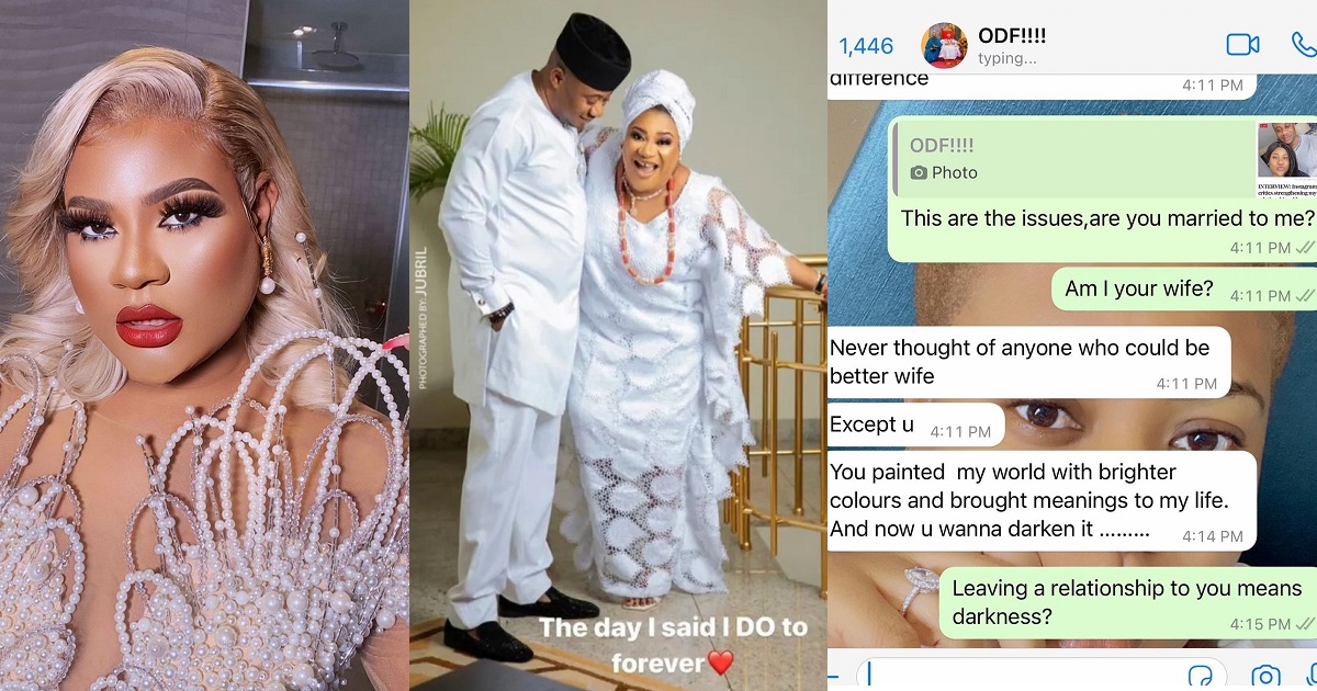 “We were never married” – Nkechi Blessing makes-U-turn, reveals she was never married to ex-lover, Opeyemi