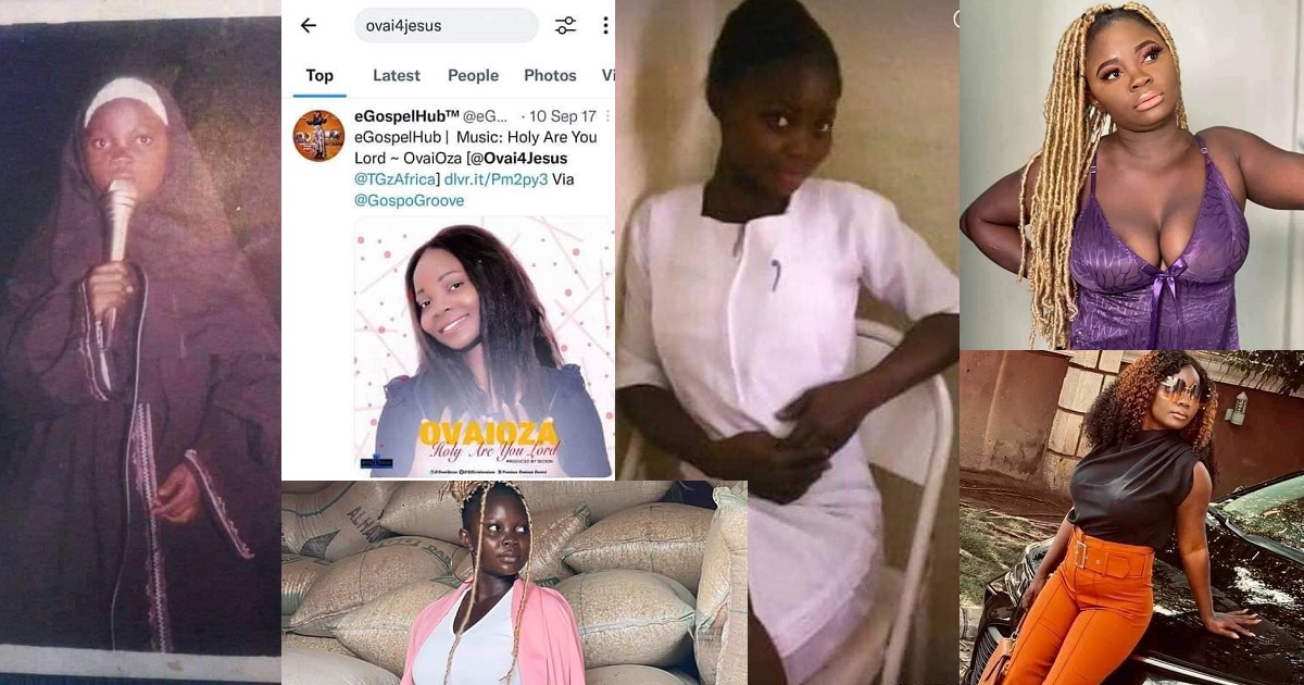 From a Muslim girl to a Christian gospel artist to a Nurse to a Bad B! — The different life stages of popular Facebook influencer, Ovaioza before she got arrested (In Photos)