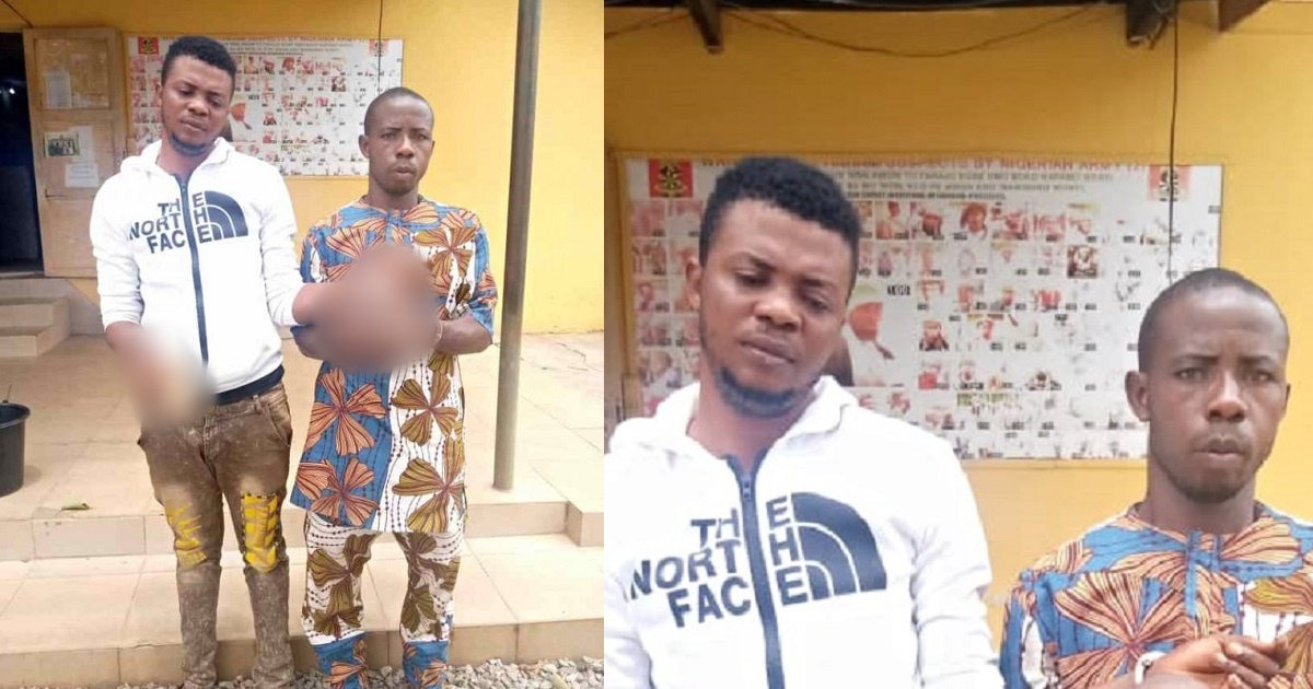 Police arrest two suspected ritualist with fresh human head and hands in Kwara (Photo)
