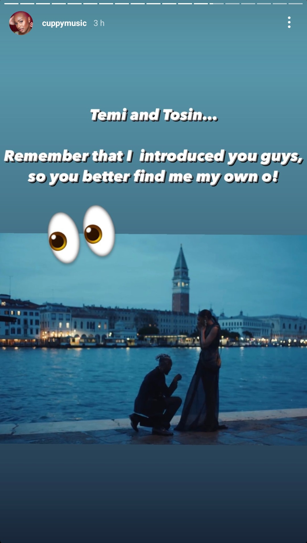 “I introduced you guys, so you better find me my own” – DJ Cuppy tells newly-engaged couple, Temi Otedola & Mr Eazi 5 Screenshot 20220410 190236 Instagram
