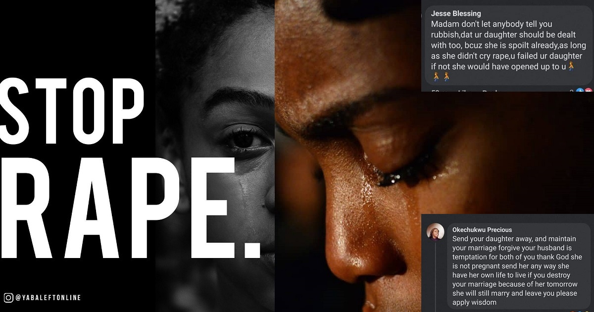 Nigerian women in “mum group” give shocking advice to lady who asked for help after her husband raped her daughter