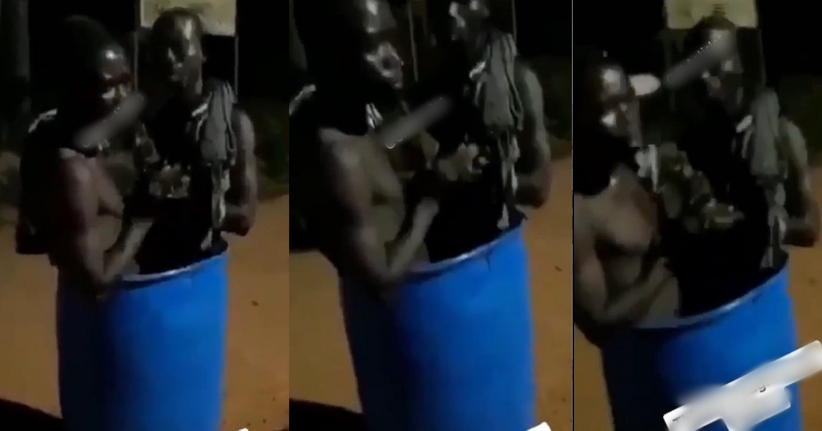 Thieves forced to sing praises to God after they were caught stealing (Video)