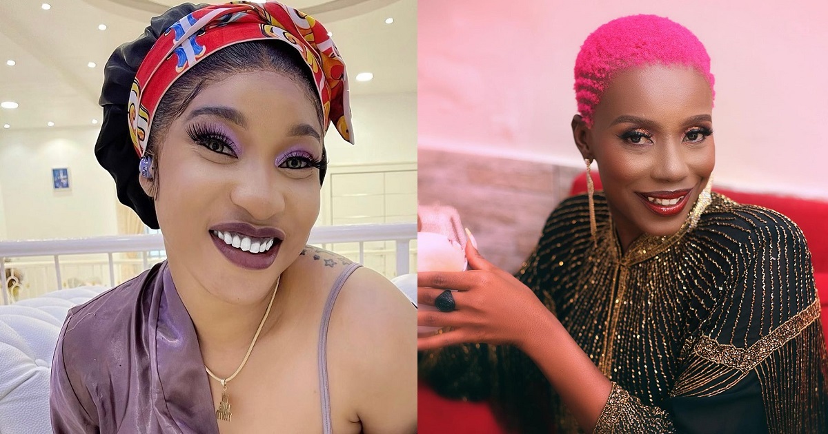 Actress Tonto Dikeh reacts after being called out by her colleague, Ada Karl, over N80K unpaid debt
