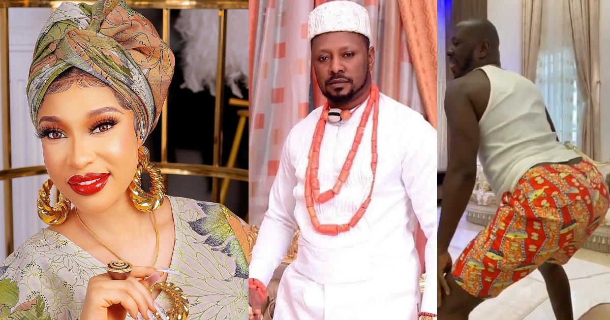 “I am using a man with big bum to express my mood” – Tonto Dikeh reacts to people congratulating her for supposed reunion with Prince Kpokpogri
