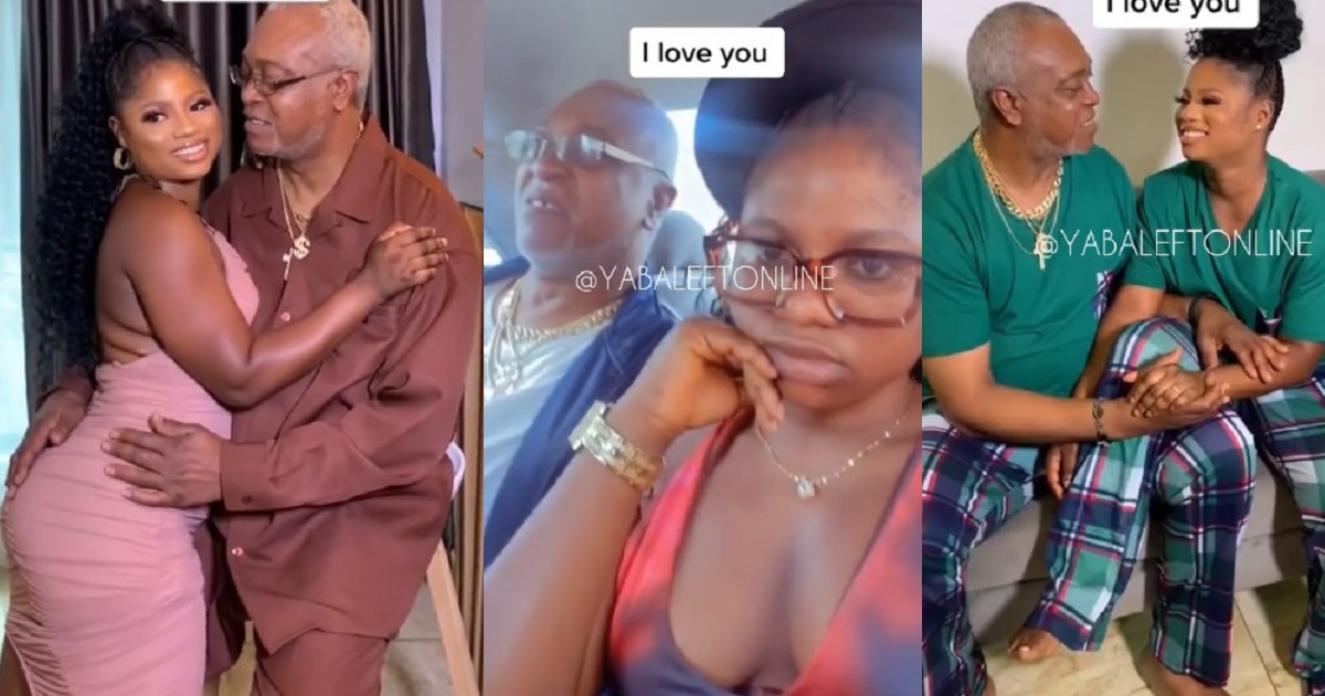 The relationship between this young lady and man old enough to be her father, has tongues wagging online (Video)