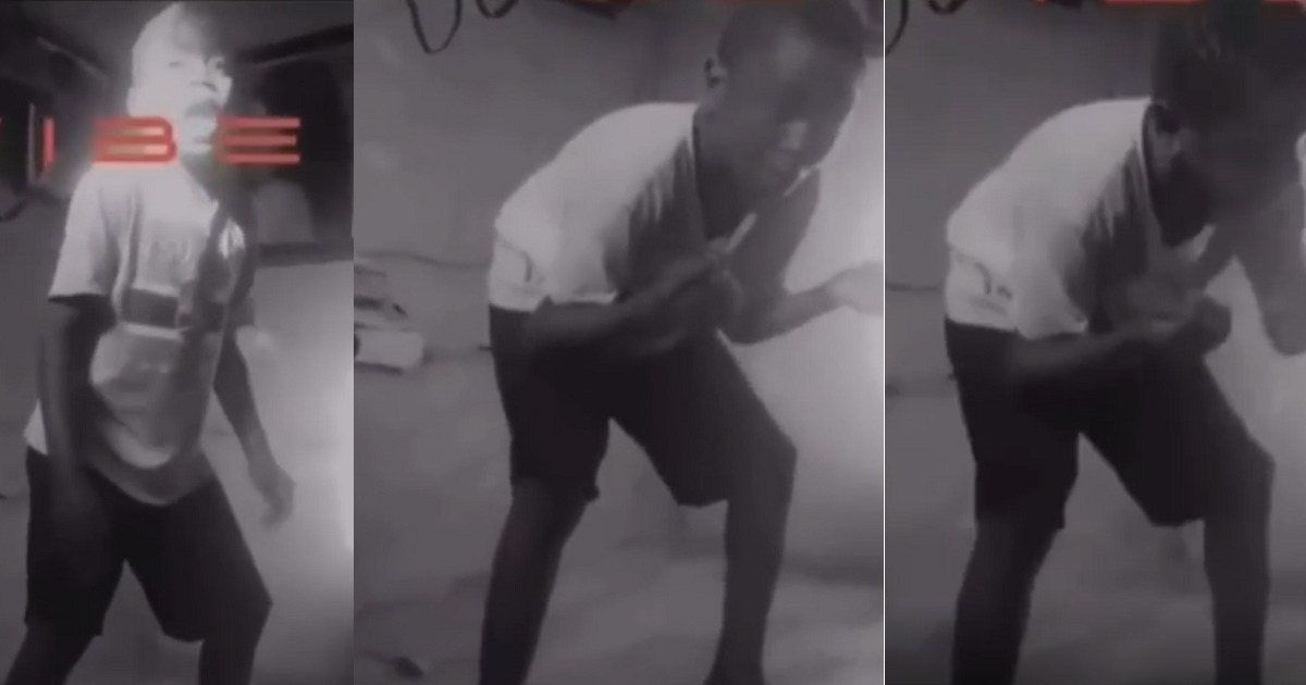 Hilarious moment a little Boy blamed the devil for making him steal meat as his mother punished him for the act (video)