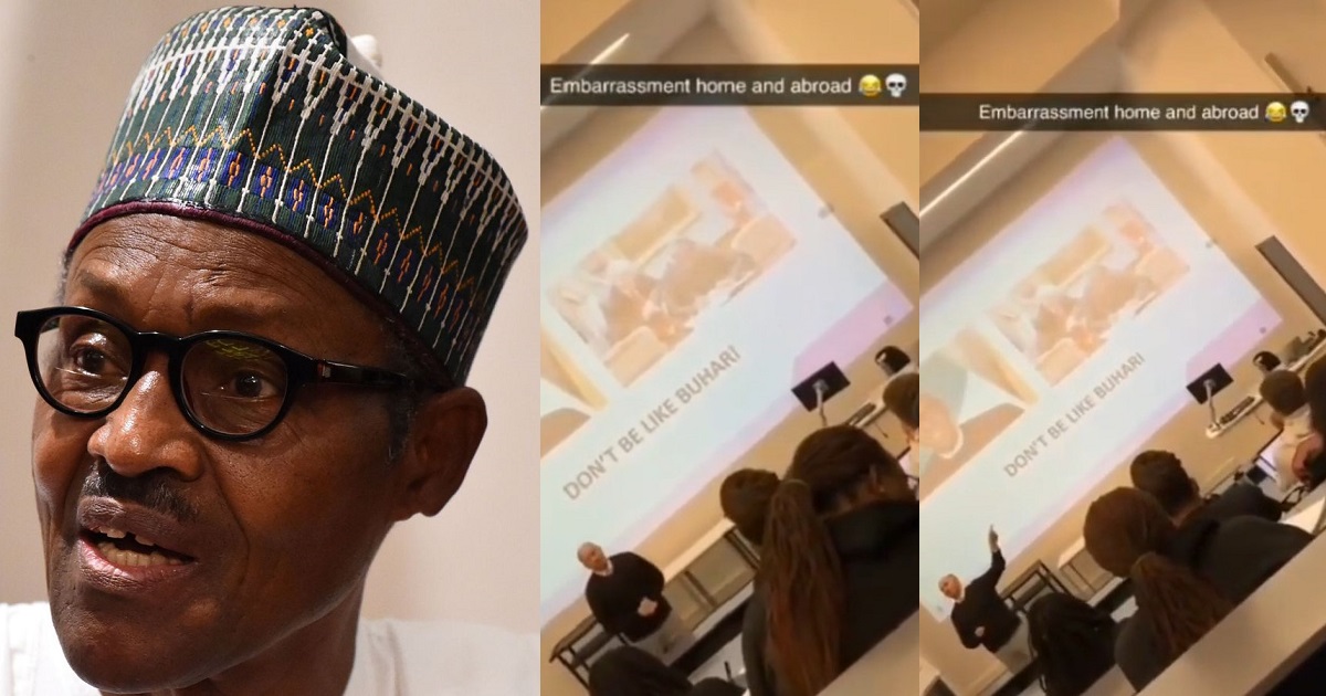 Buhari used as an example of a bad leader during lectures in Robert Gordon University in Scotland (Video)
