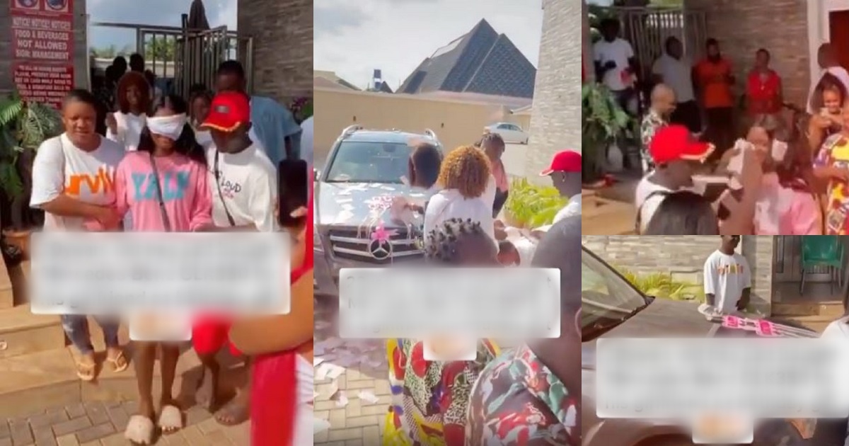 20-year-old boy reportedly gifts girlfriend a Benz for her birthday (video)