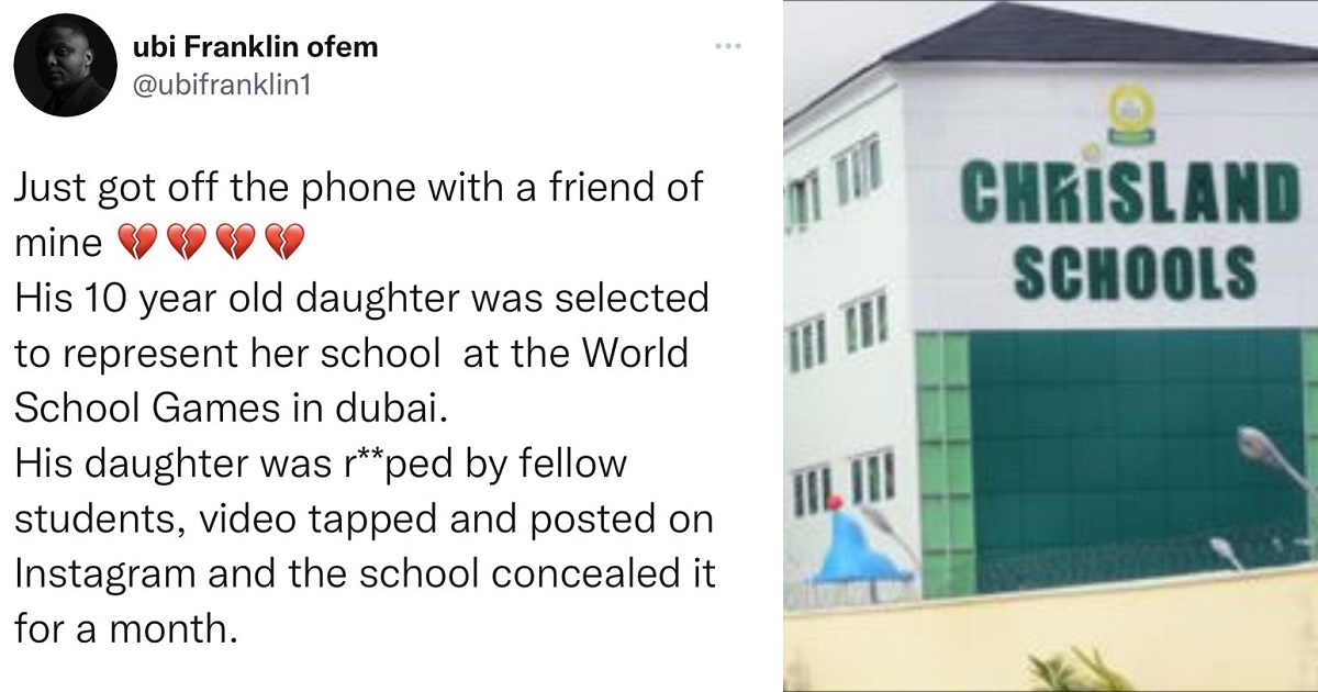 CHRISLAND : 10-year-old girl allegedly r@ped during a school competition in Dubai and a video of the incident was posted on Instagram