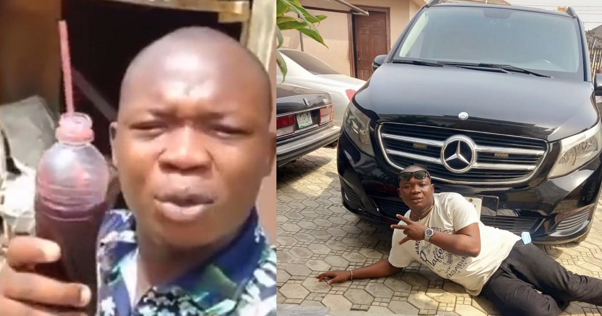 Popular ‘Cold Zobo’ skit-maker, Yunusa acquires new Mercedes Benz (photos)