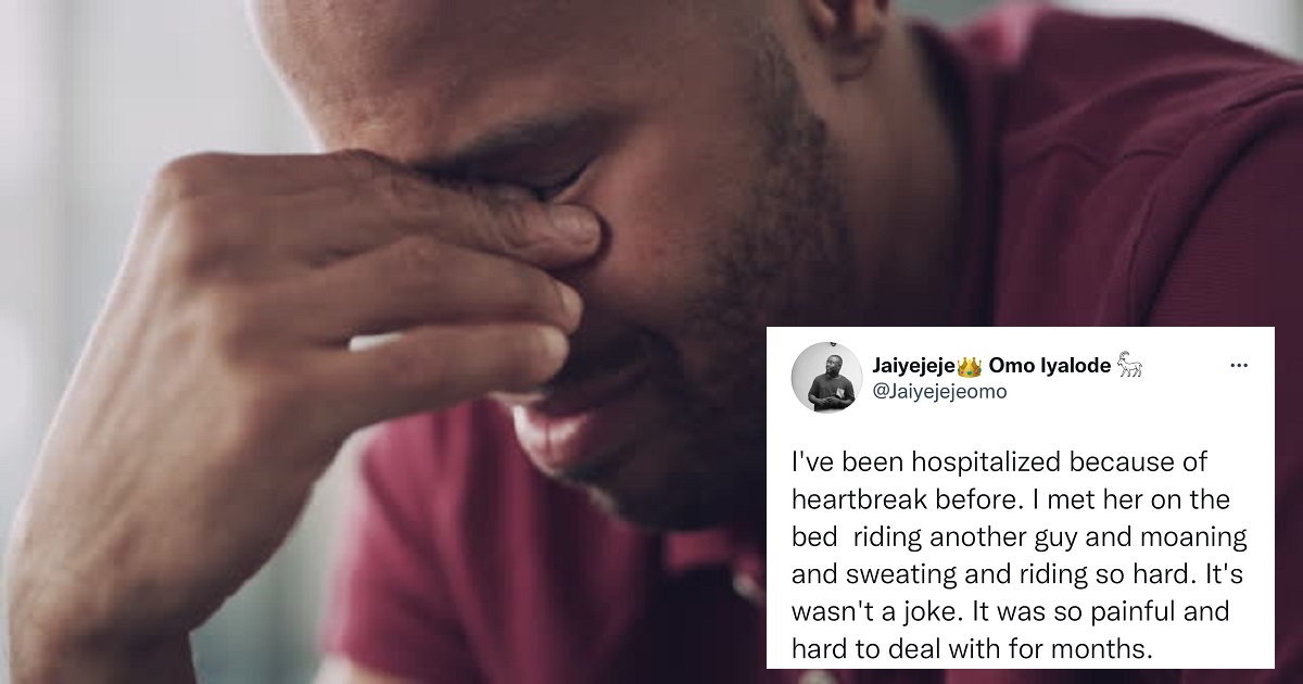 Nigerian Man recalls how heartbreak landed him in the hospital