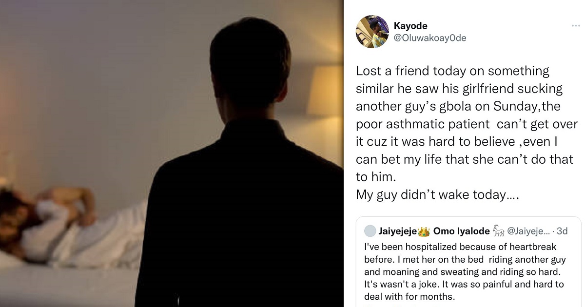 Man passes away days after catching his girlfriend cheating