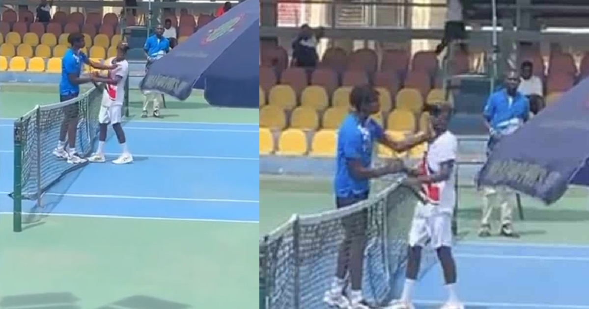Junior French tennis player slaps Ghanaian opponent after losing (video)