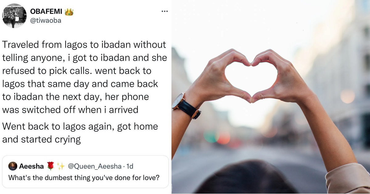 “Dumbest thing you’ve done for love?” – Social Media users share funny stories.