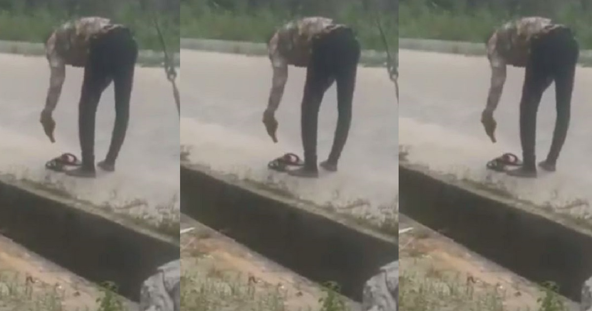 Woman confronts man after she caught him doing “rituals” at a junction in Abraham Adesanya estate, Lekki (video)