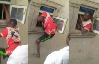 Arrested thief demonstrates