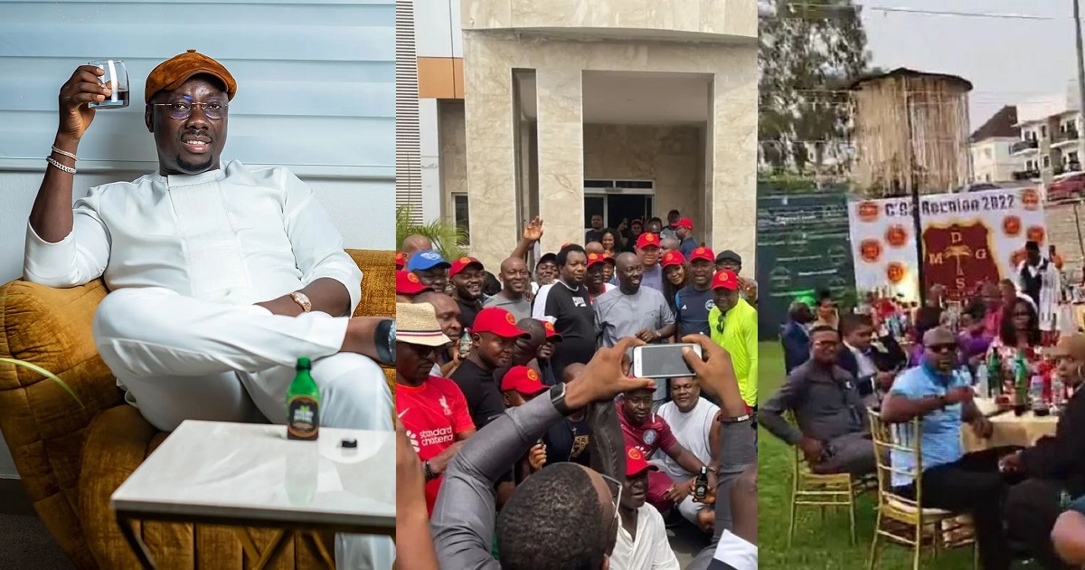 Obi Cubana hosts reunion with secondary school classmates, gifts 20 of them N2million each (photos/video)