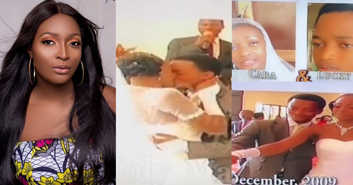 Blessing Okoro shares video from her wedding as she accuses ex-husband of abusing her before and after their wedding (video)
